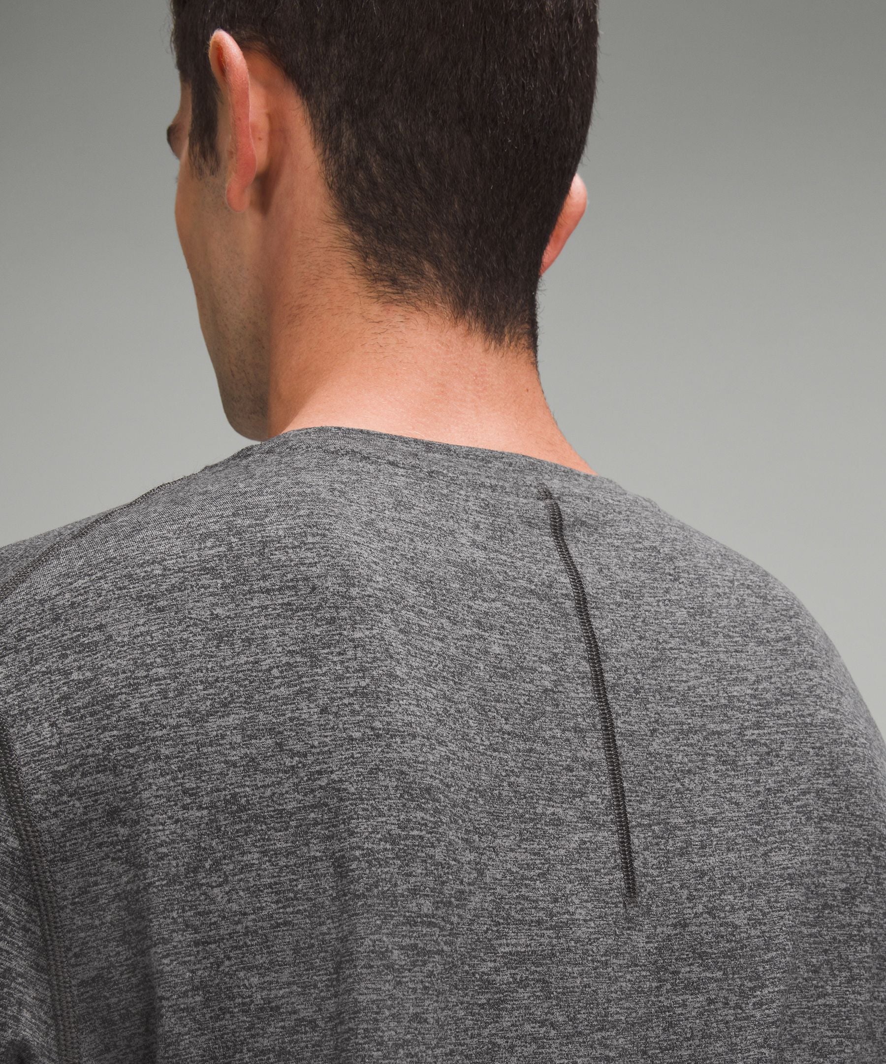 Lululemon Soft Jersey Short-Sleeve Shirt Heathered Black/Heathered Graphite Grey