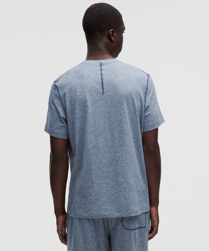 Lululemon Soft Jersey Short-Sleeve Shirt Heathered Blue Twill/Heathered Dove Grey