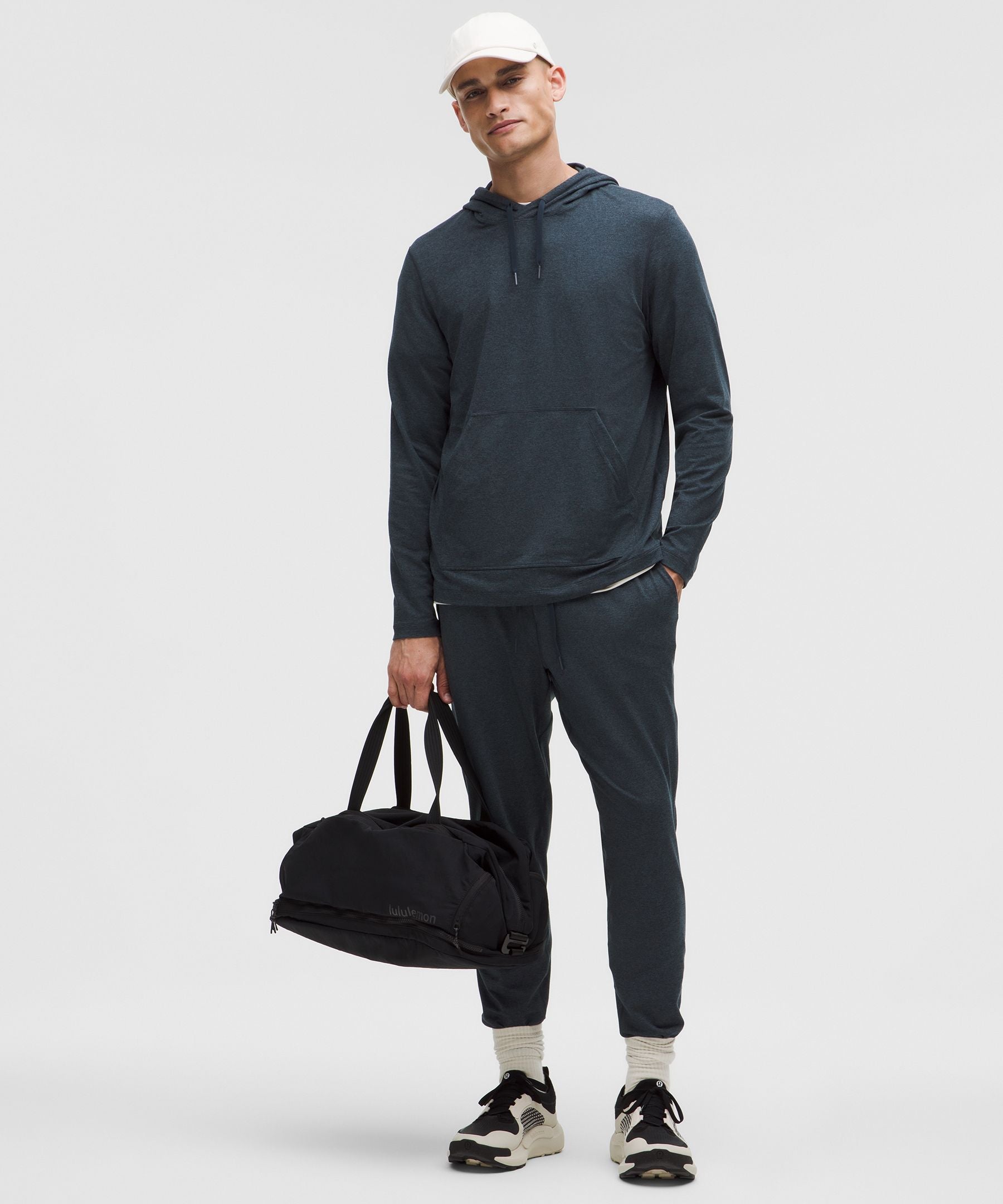 Lululemon Soft Jersey Pullover Hoodie Heathered Classic Navy/Heathered True Navy