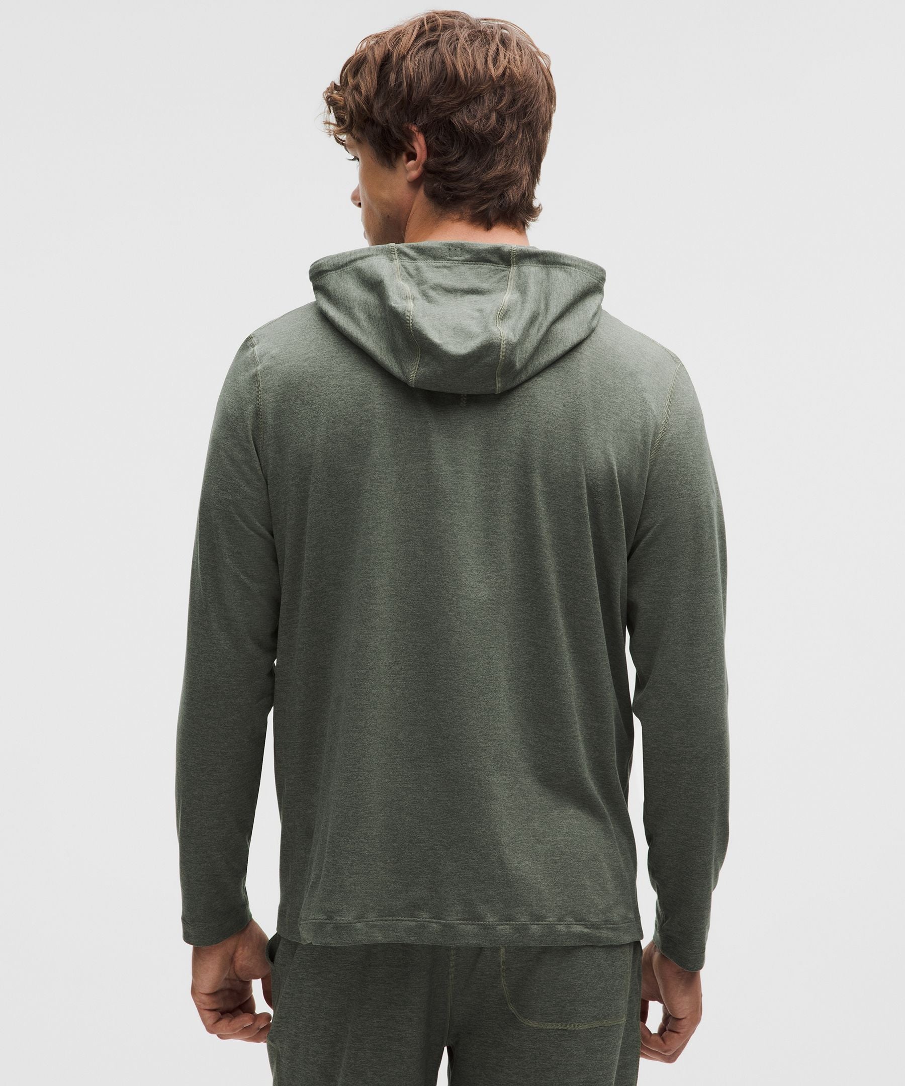 Lululemon Soft Jersey Pullover Hoodie Heathered Palm Deco/Heathered Bay Leaf