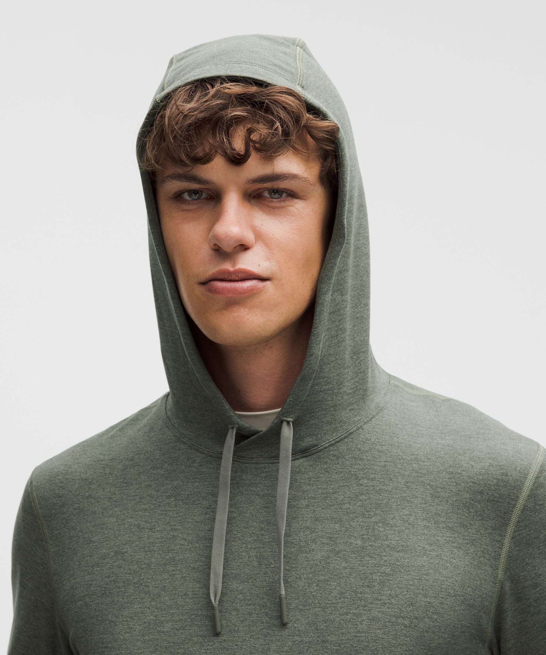 Lululemon Soft Jersey Pullover Hoodie Heathered Palm Deco/Heathered Bay Leaf