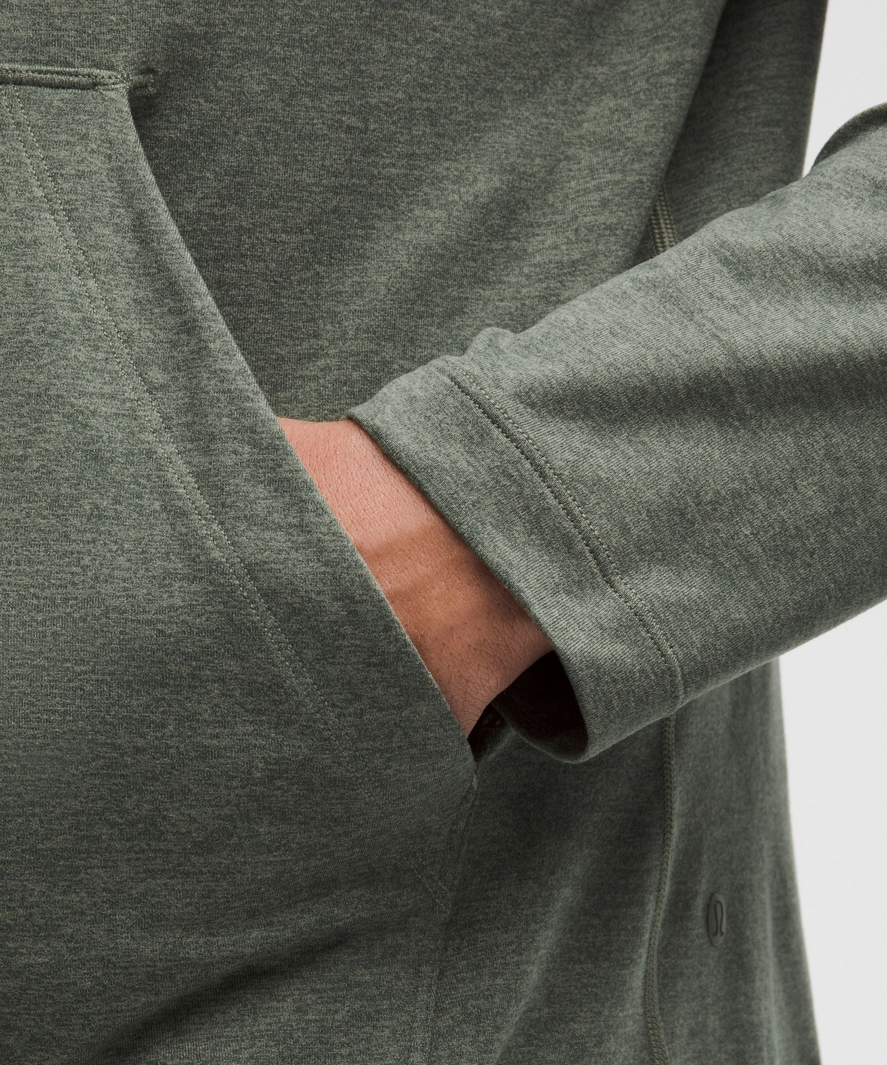 Lululemon Soft Jersey Pullover Hoodie Heathered Palm Deco/Heathered Bay Leaf