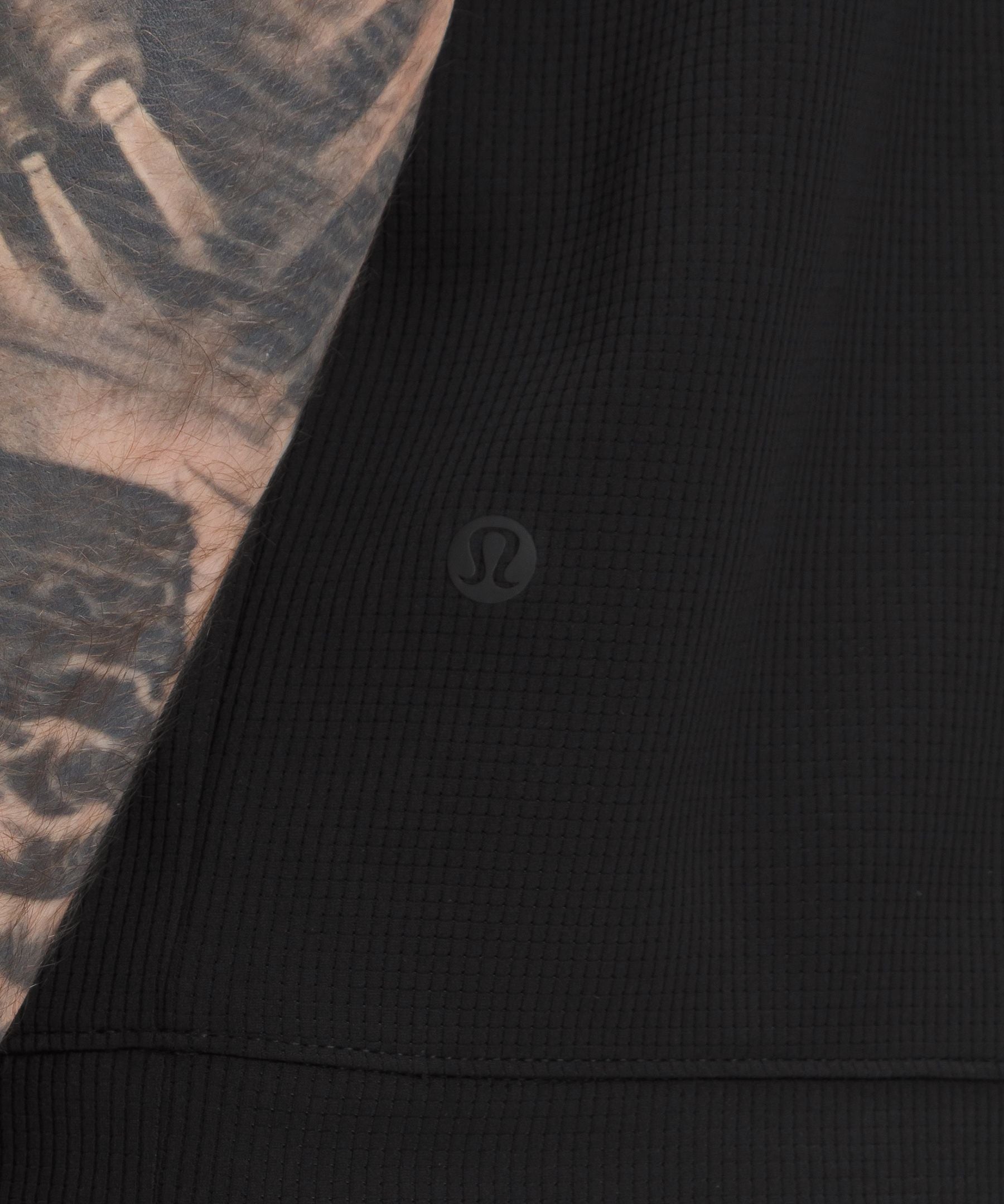 Lululemon Textured Mesh Short-Sleeve Polo Shirt