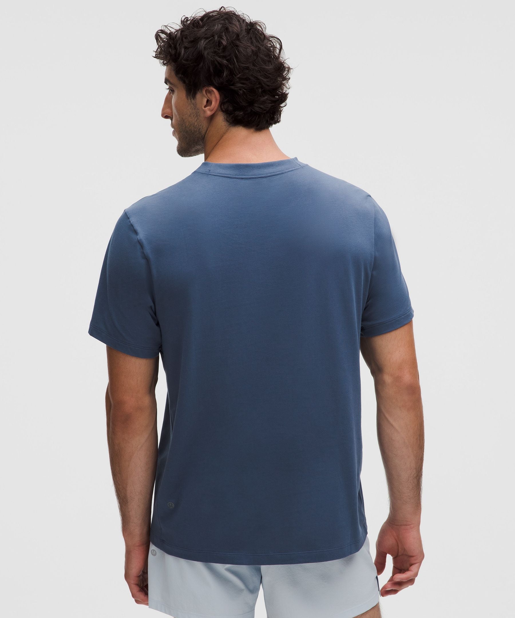 Lululemon Zeroed In Short-Sleeve Shirt Blue Twill
