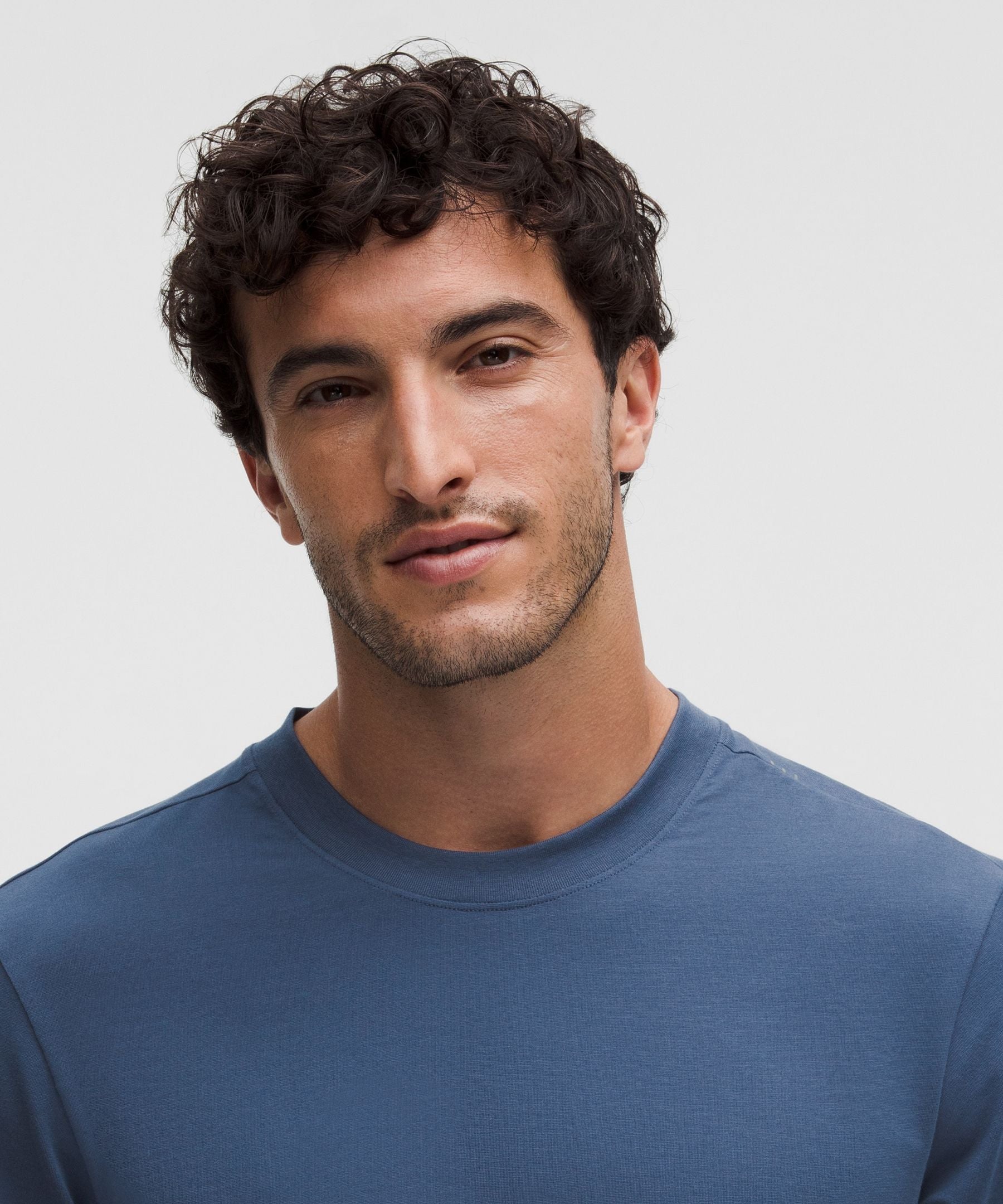 Lululemon Zeroed In Short-Sleeve Shirt Blue Twill