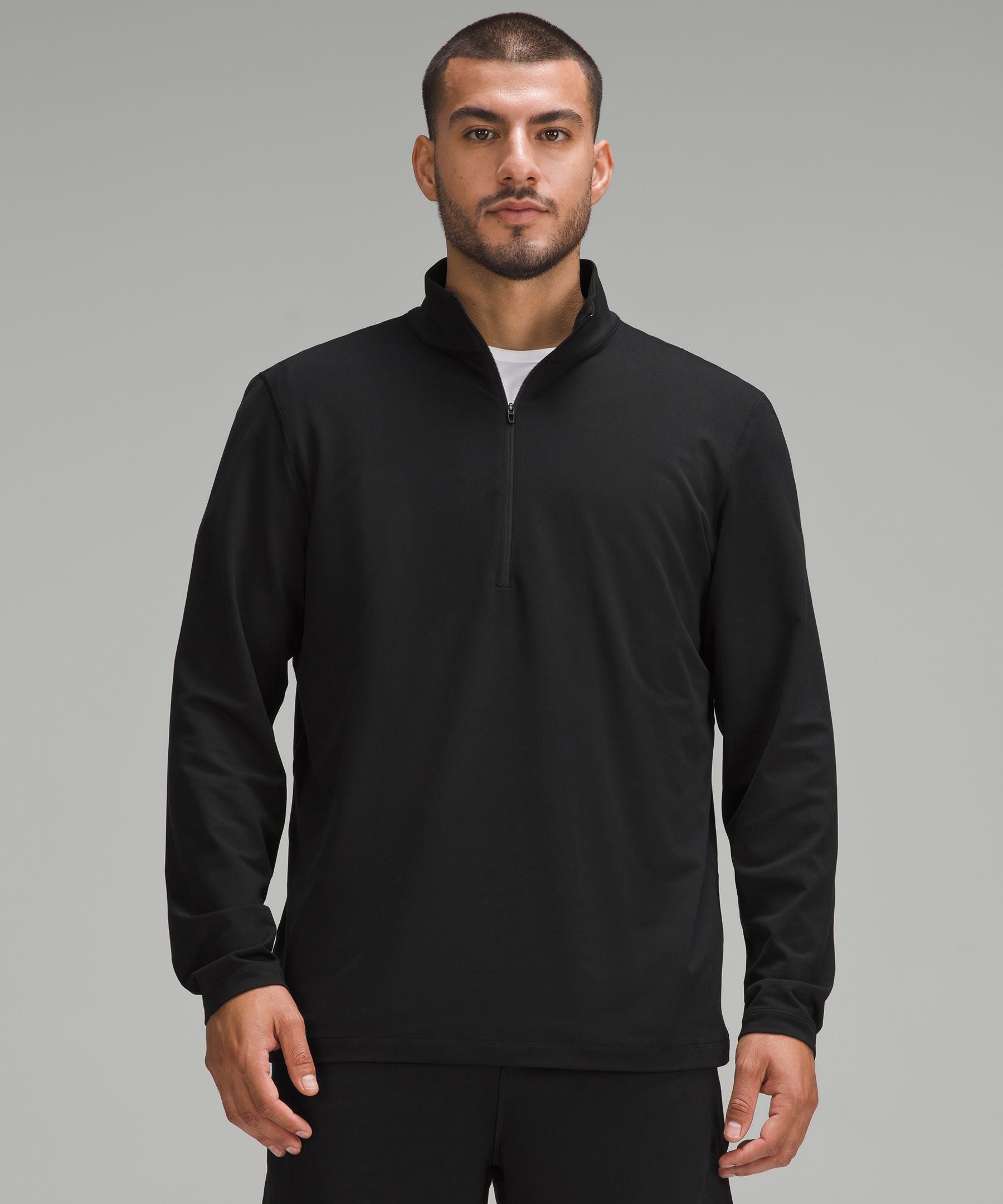 Lululemon Soft Jersey Half Zip Black