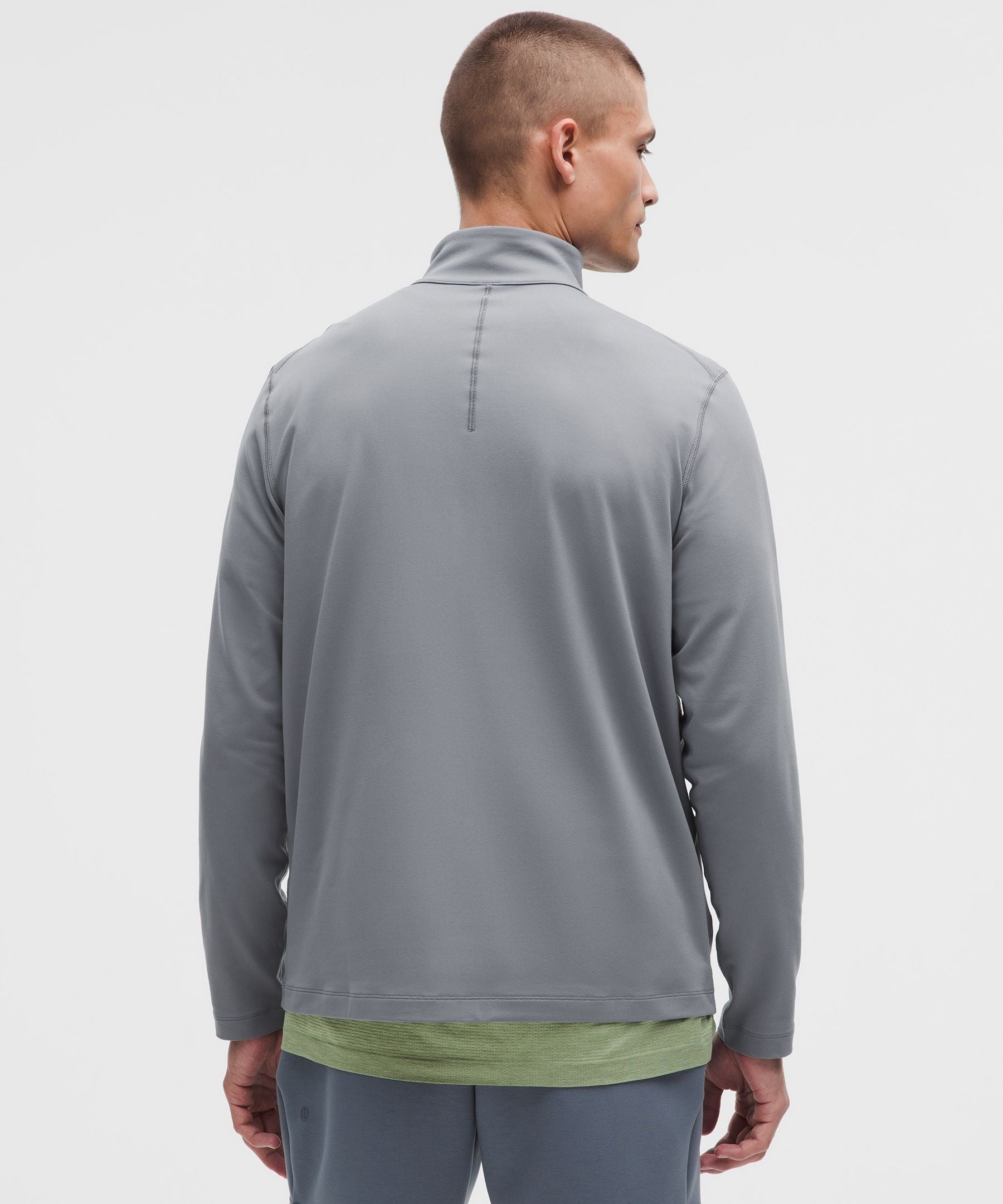 Lululemon Soft Jersey Half Zip Solar Grey