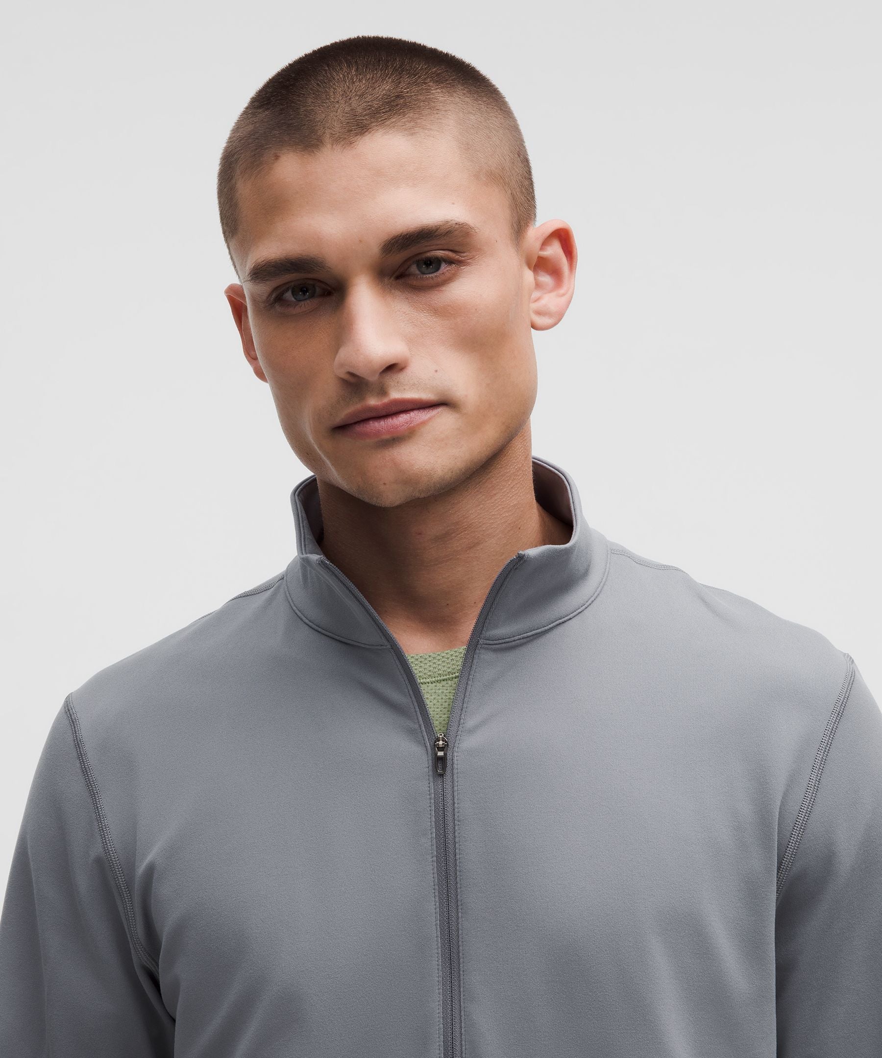 Lululemon Soft Jersey Half Zip Solar Grey