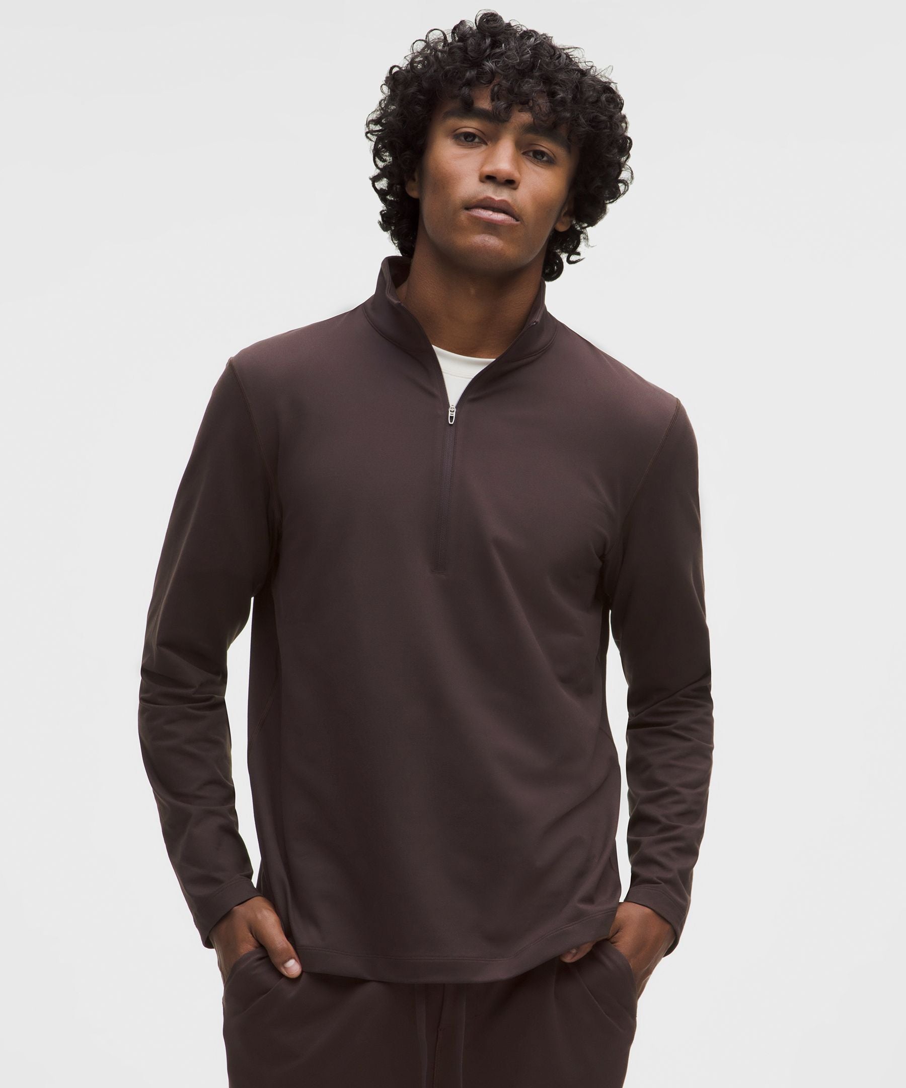 Lululemon Soft Jersey Half Zip Sequoia