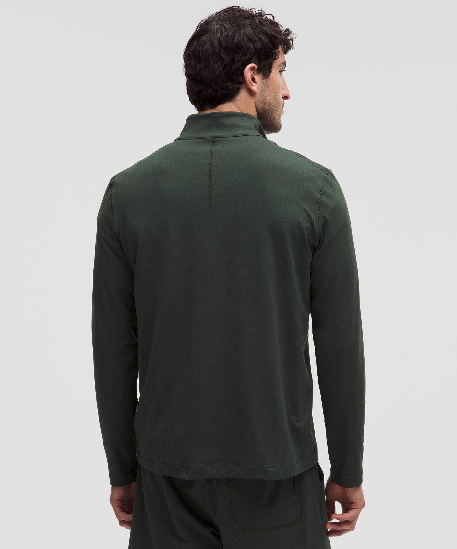 Lululemon Soft Jersey Half Zip Rainforest Green