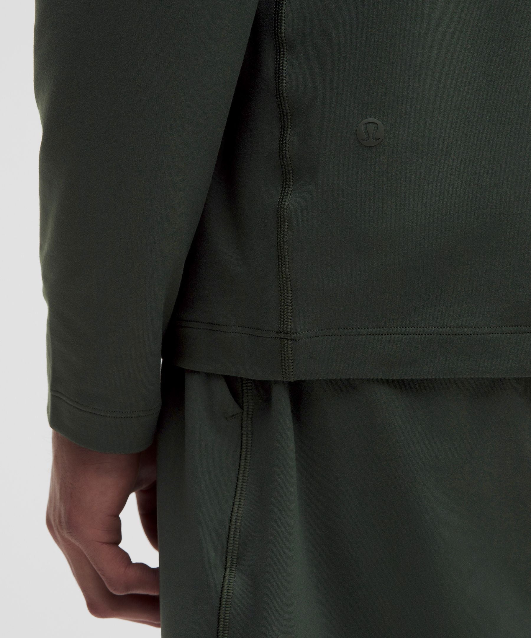Lululemon Soft Jersey Half Zip Rainforest Green