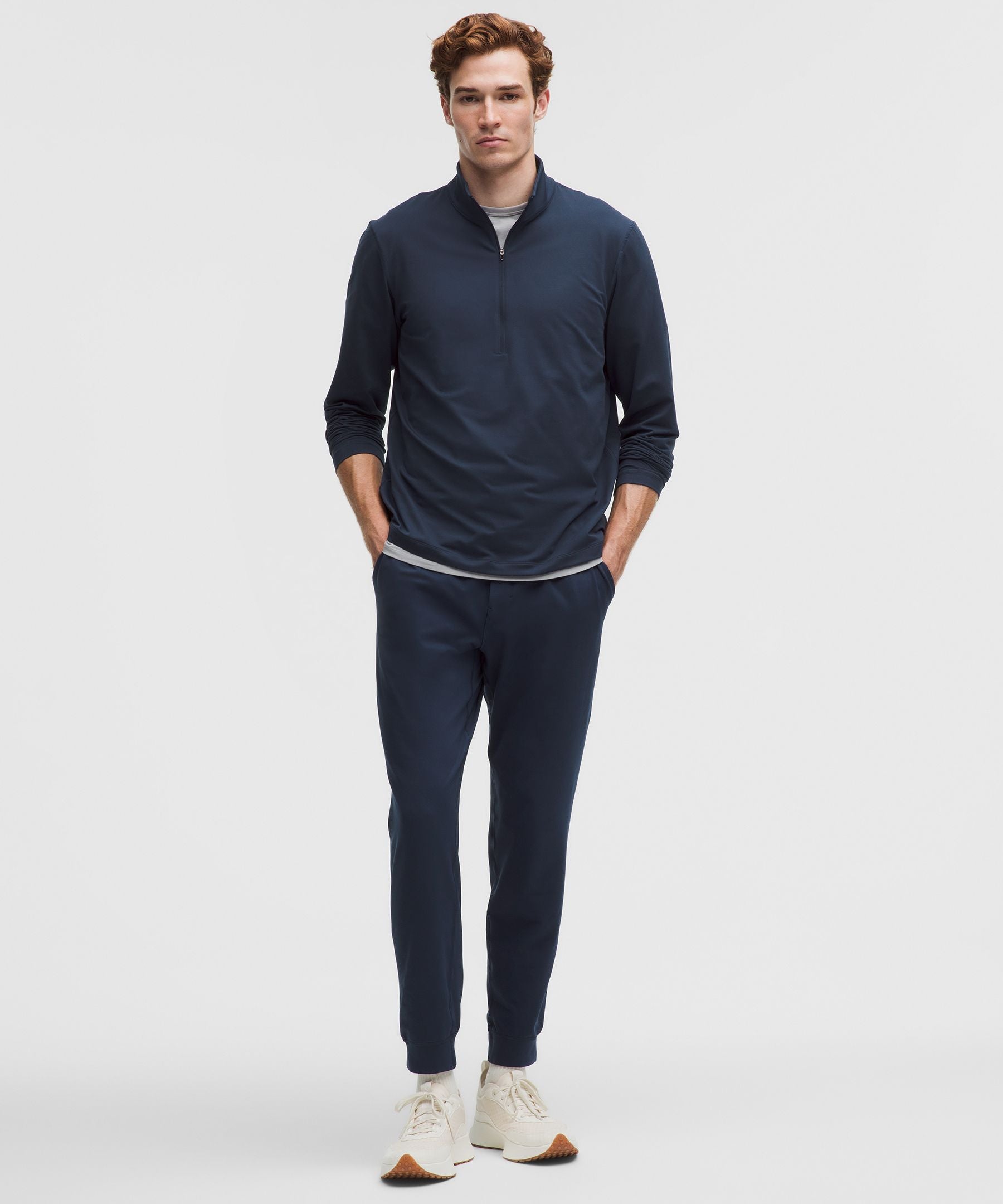 Lululemon Soft Jersey Half Zip Club Blue