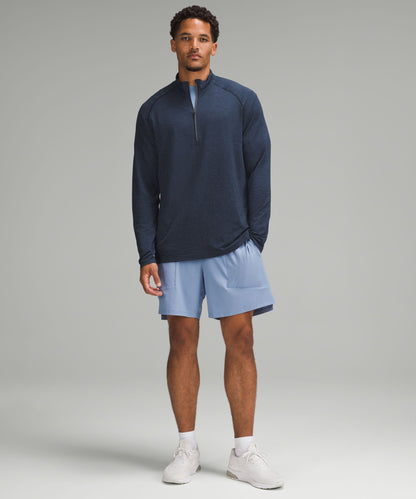 Lululemon Metal Vent Tech Half Zip Mineral Blue/True Navy
