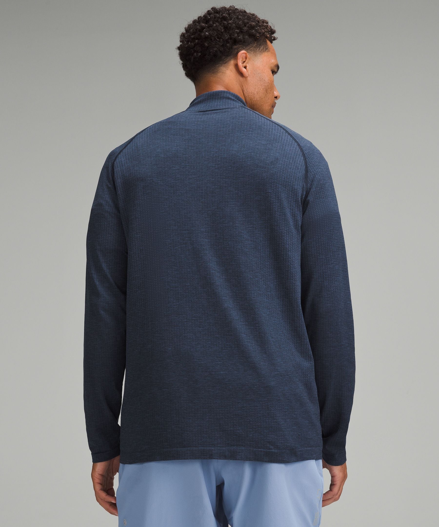 Lululemon Metal Vent Tech Half Zip Mineral Blue/True Navy