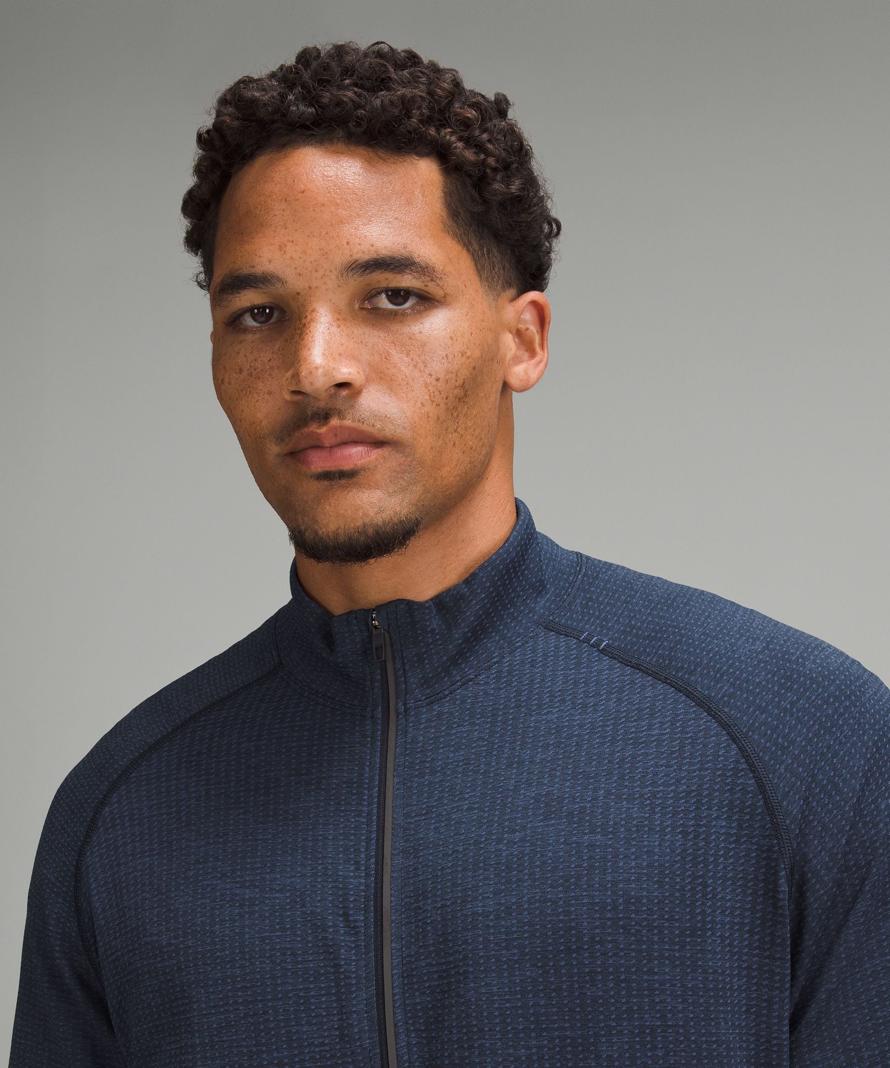 Lululemon Metal Vent Tech Half Zip Mineral Blue/True Navy