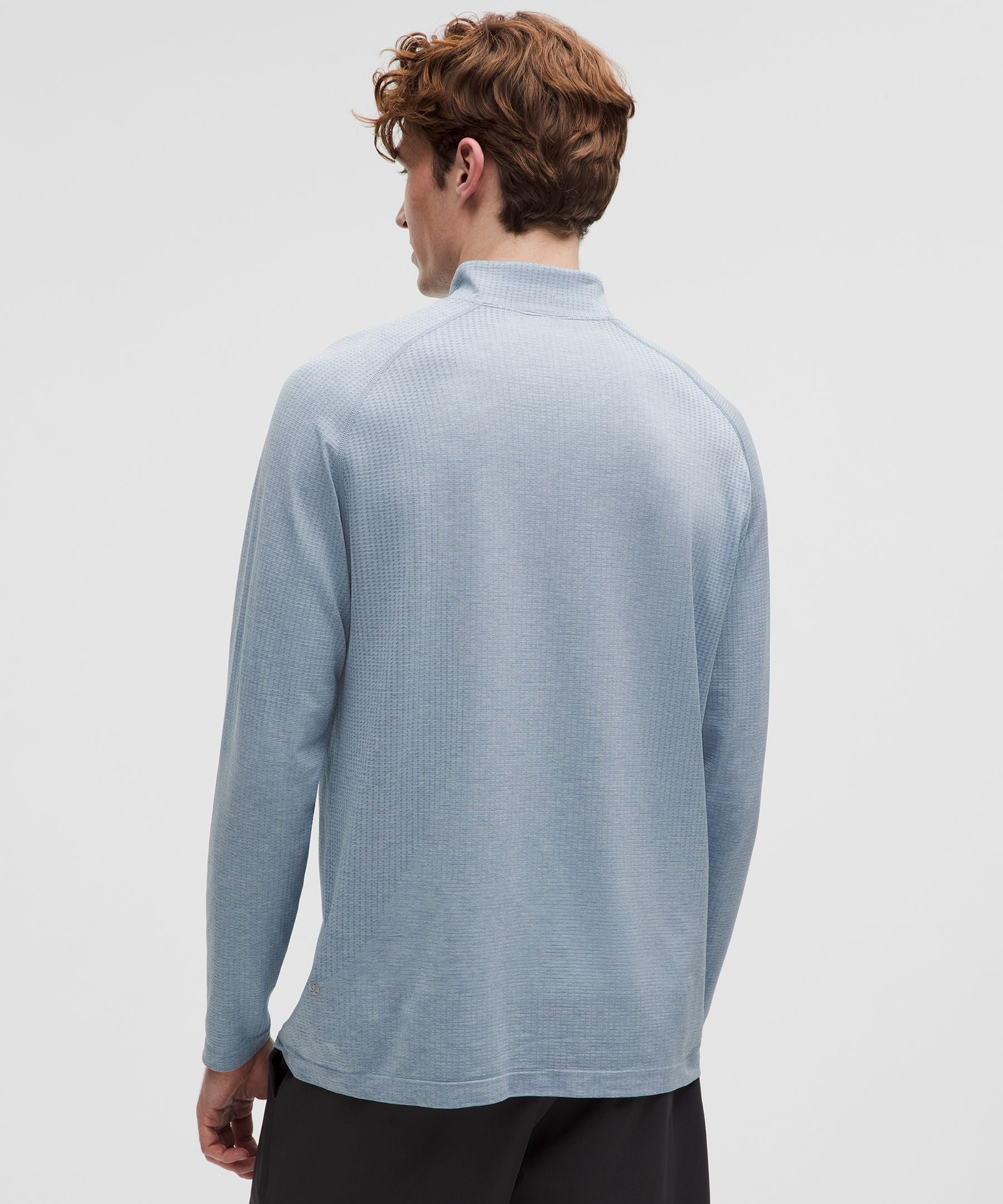Lululemon Metal Vent Tech Half Zip Washed Denim/Starch Blue