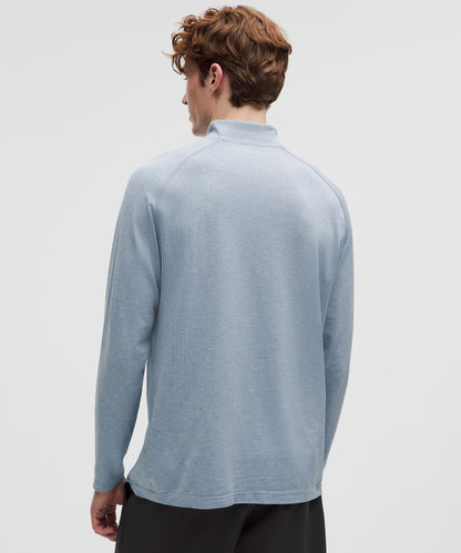 Lululemon Metal Vent Tech Half Zip Washed Denim/Starch Blue