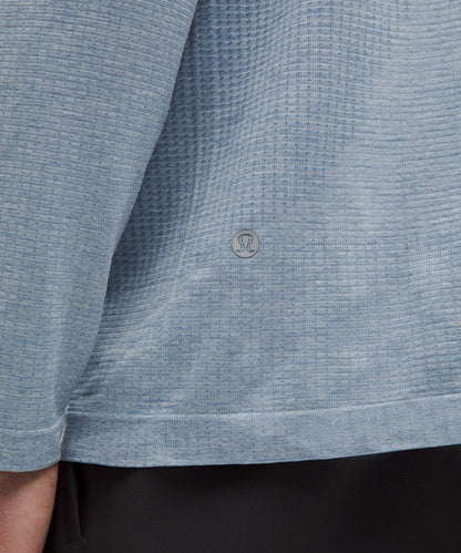 Lululemon Metal Vent Tech Half Zip Washed Denim/Starch Blue