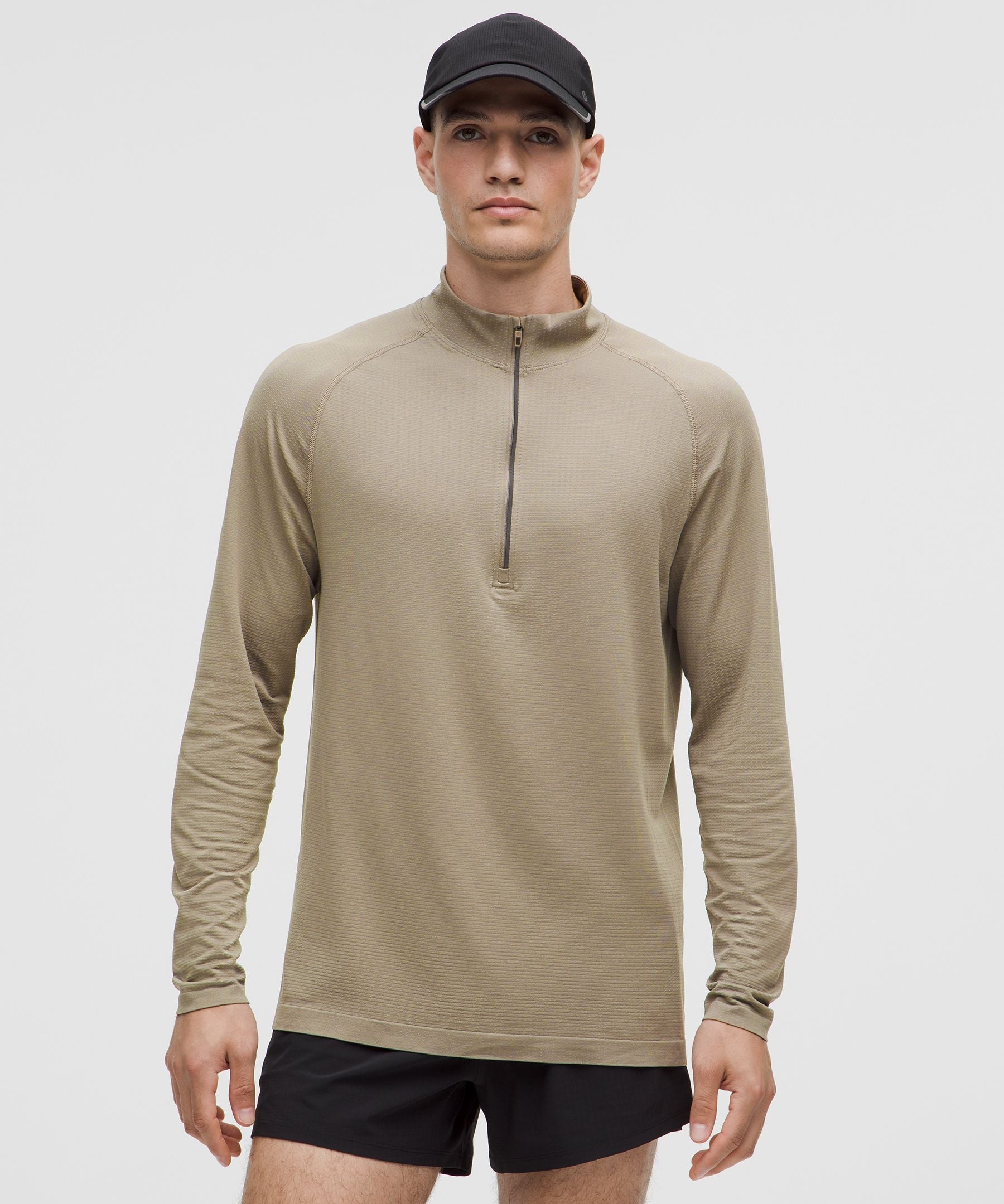 Lululemon Metal Vent Tech Half Zip Warm Ash Grey/Warm Ash Grey