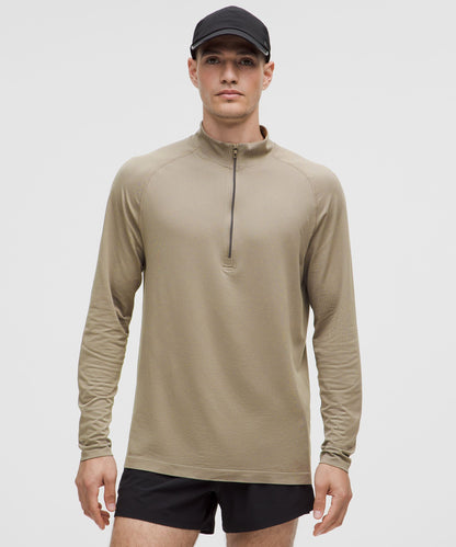 Lululemon Metal Vent Tech Half Zip Warm Ash Grey/Warm Ash Grey
