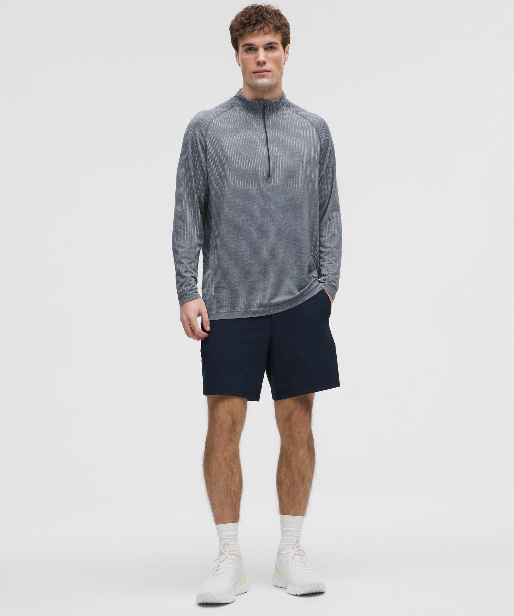 Lululemon Metal Vent Tech Half Zip Vapor/Solar Grey
