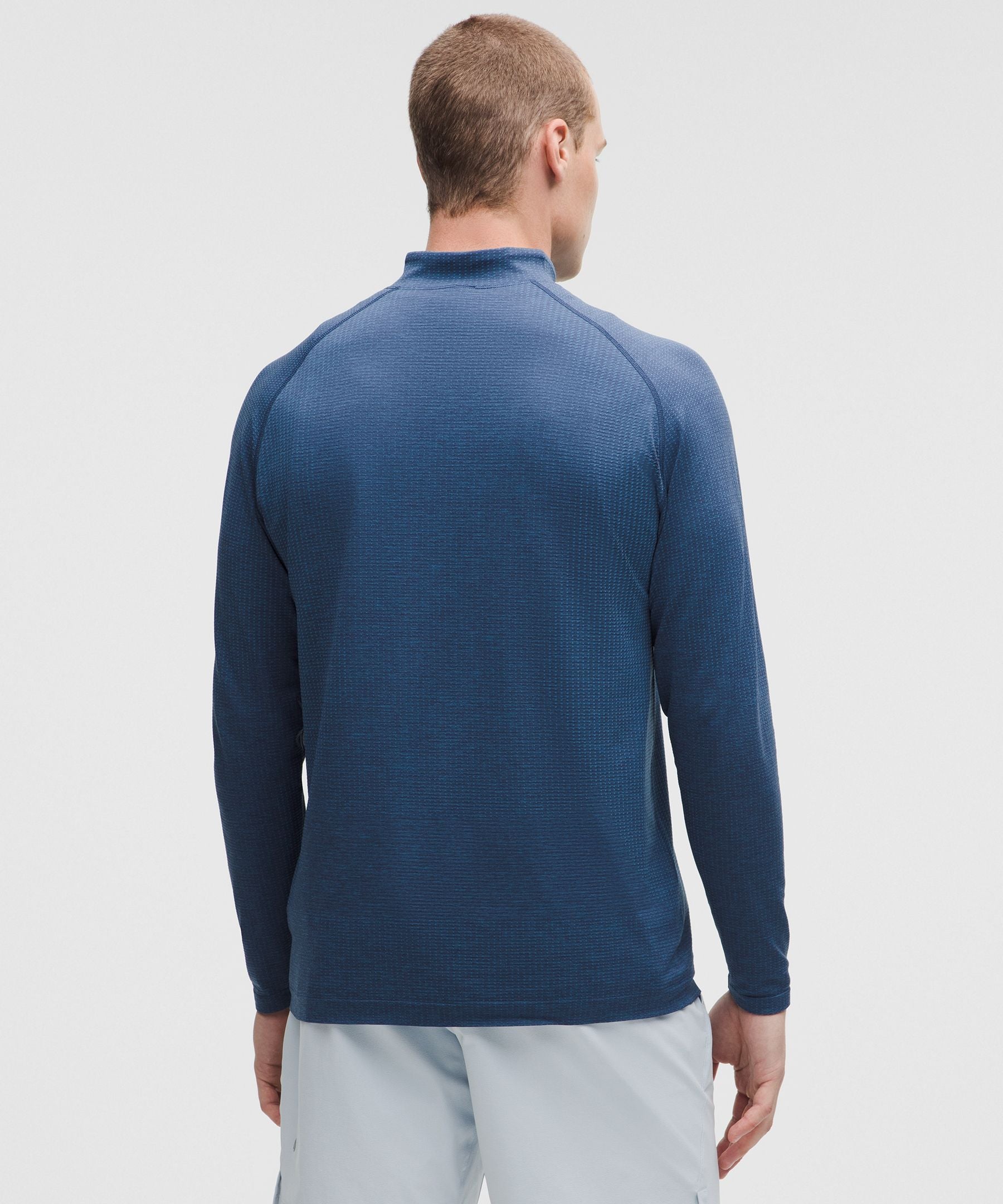 Lululemon Metal Vent Tech Half Zip Chalk Blue/Blue Twill