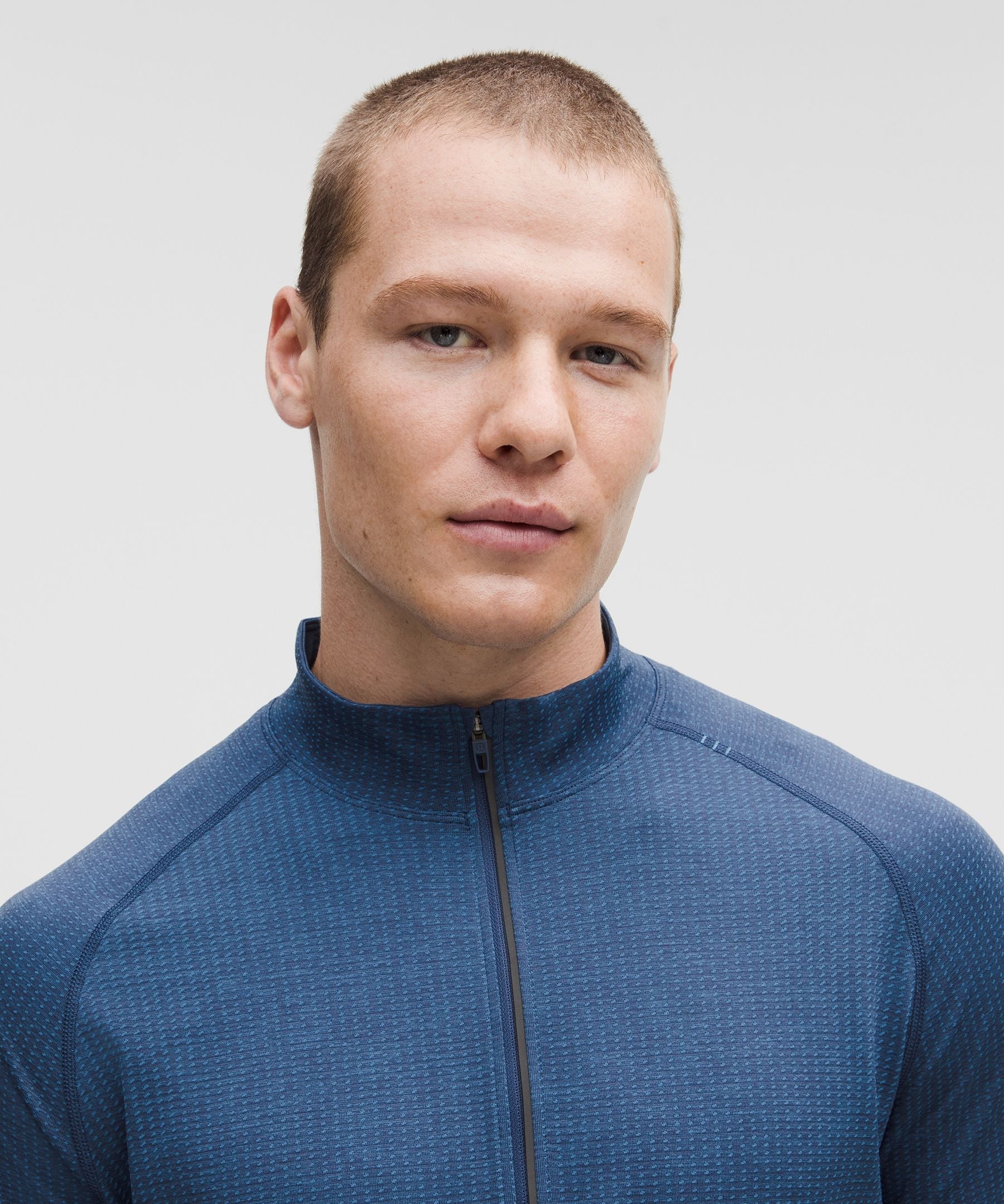 Lululemon Metal Vent Tech Half Zip Chalk Blue/Blue Twill