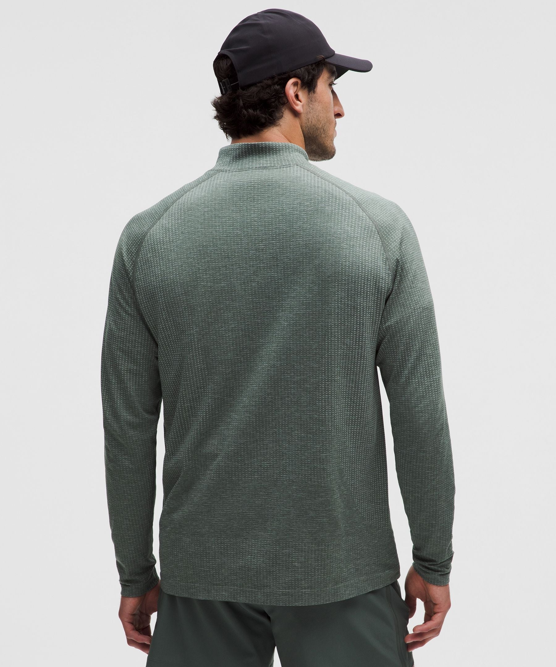 Lululemon Metal Vent Tech Half Zip Pine Grey/Palm Deco