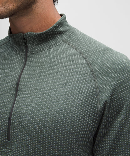 Lululemon Metal Vent Tech Half Zip Pine Grey/Palm Deco