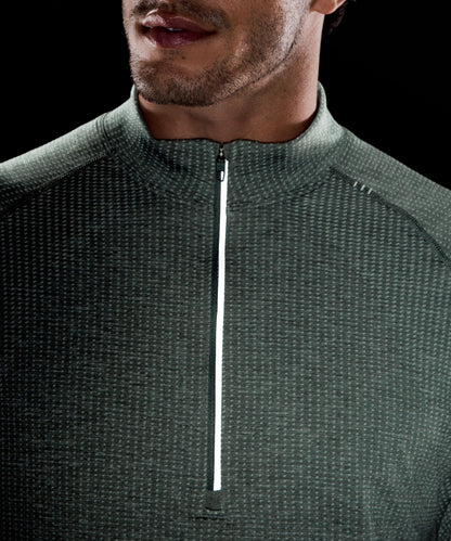 Lululemon Metal Vent Tech Half Zip Pine Grey/Palm Deco