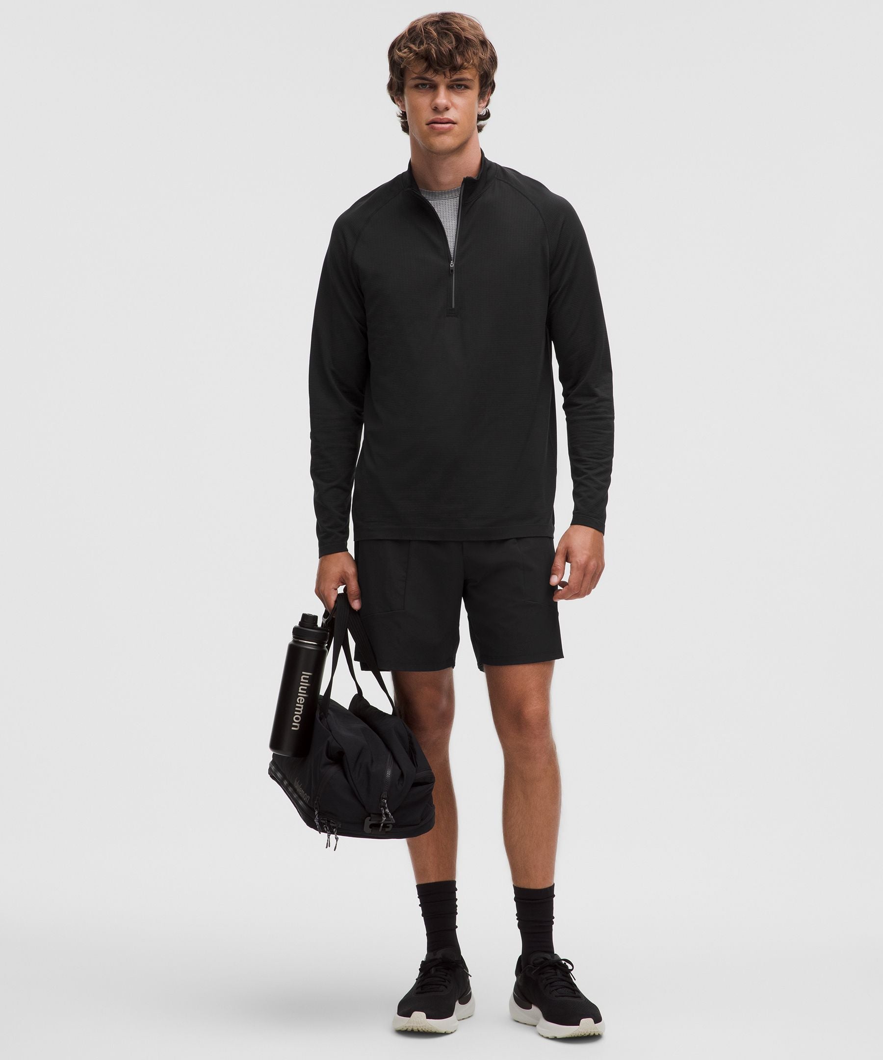 Lululemon Metal Vent Tech Half Zip Black/Black