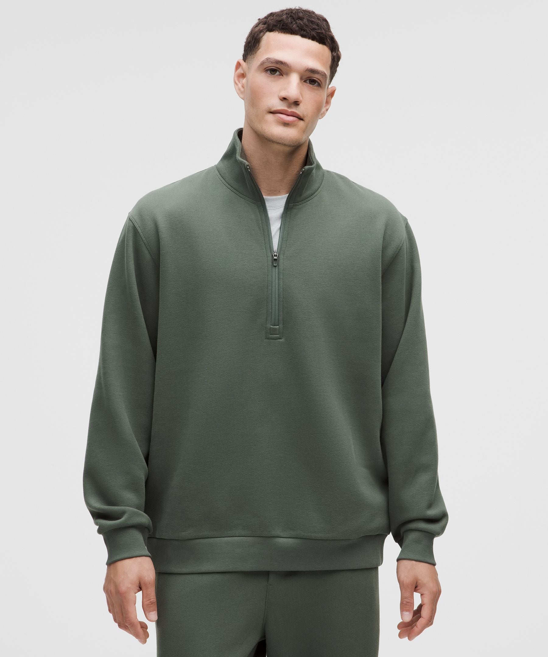 Lululemon Steady State Half Zip Palm Deco