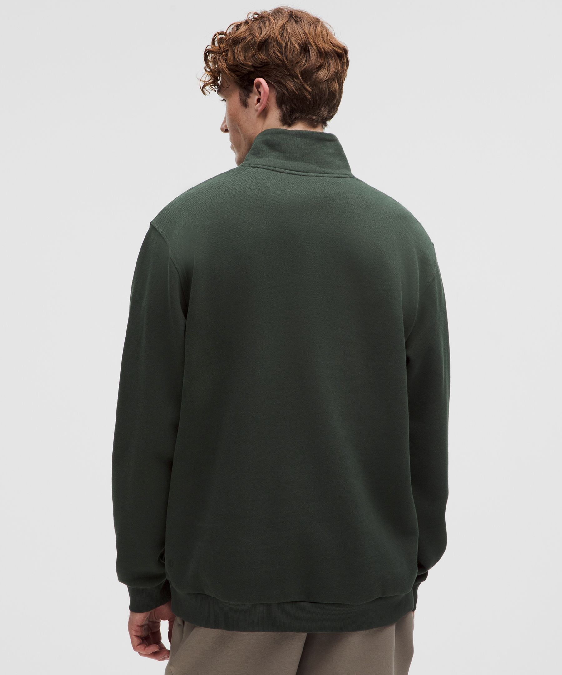 Lululemon Steady State Half Zip Rainforest Green