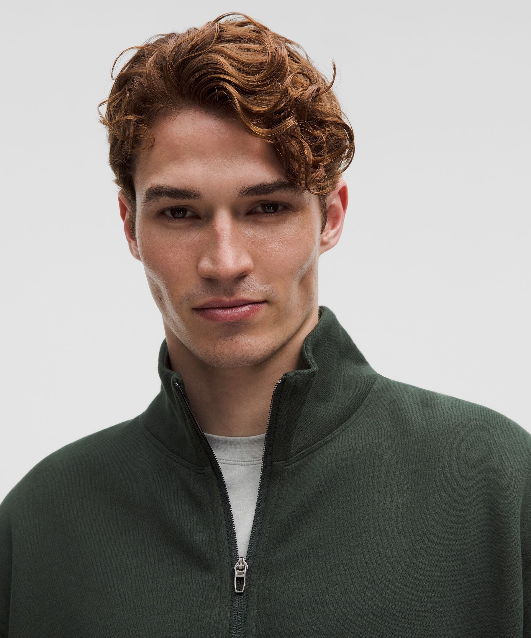 Lululemon Steady State Half Zip Rainforest Green