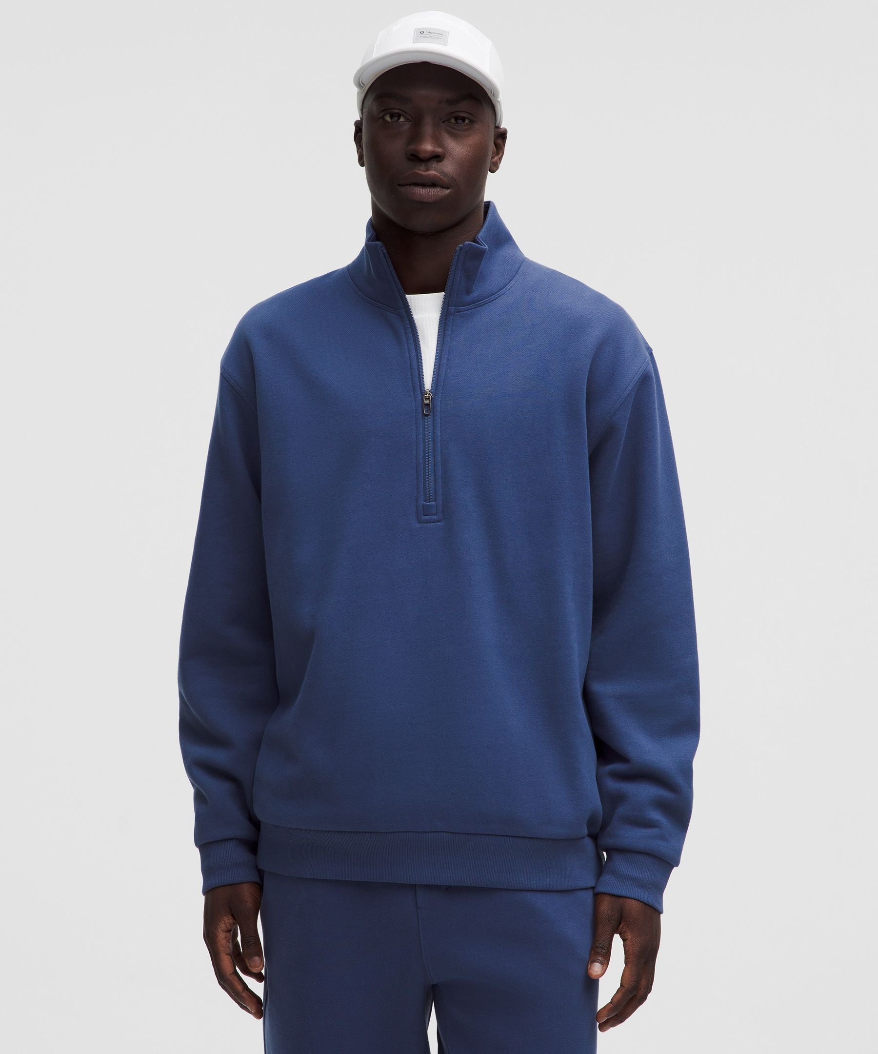 Lululemon Steady State Half Zip Blue Twill