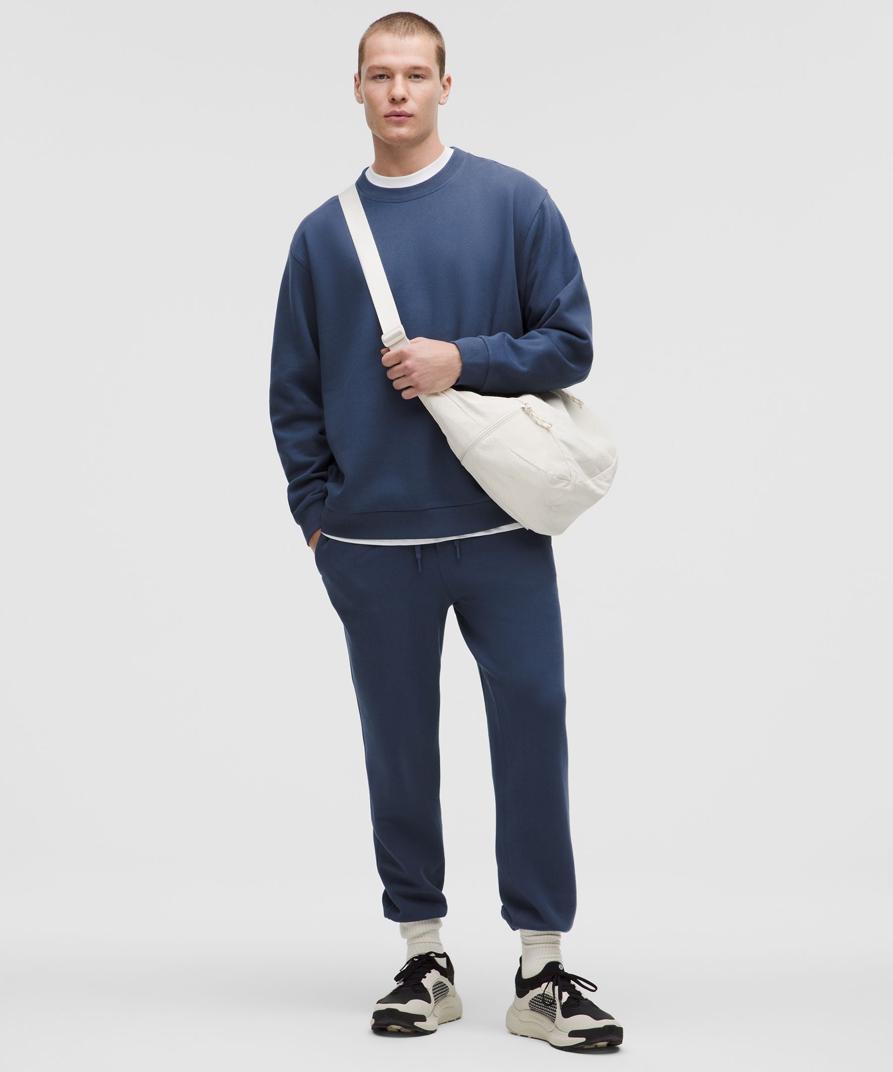 Lululemon Steady State Crew Blue Twill