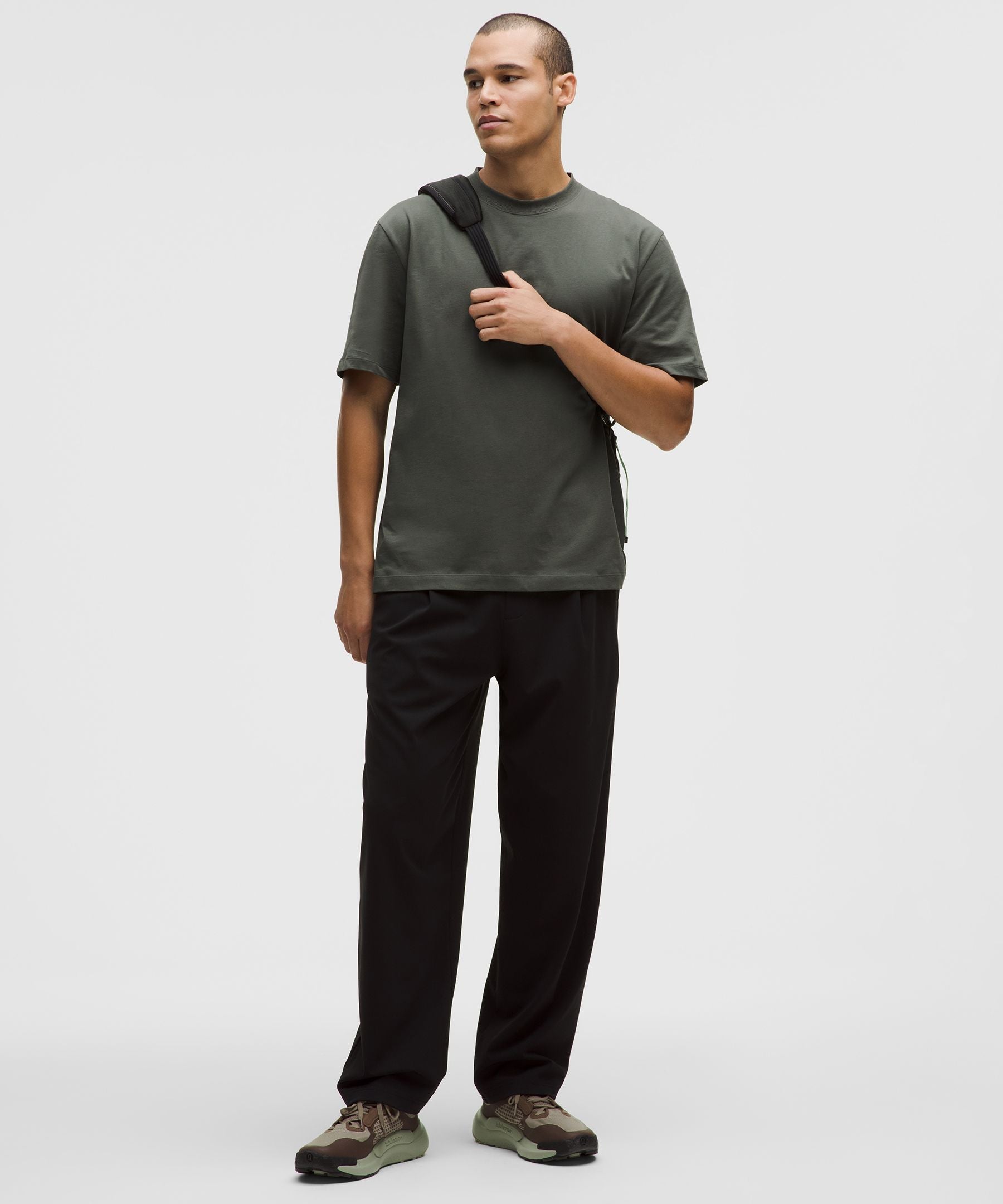 Lululemon Heavyweight Cotton Jersey T-Shirt Palm Deco