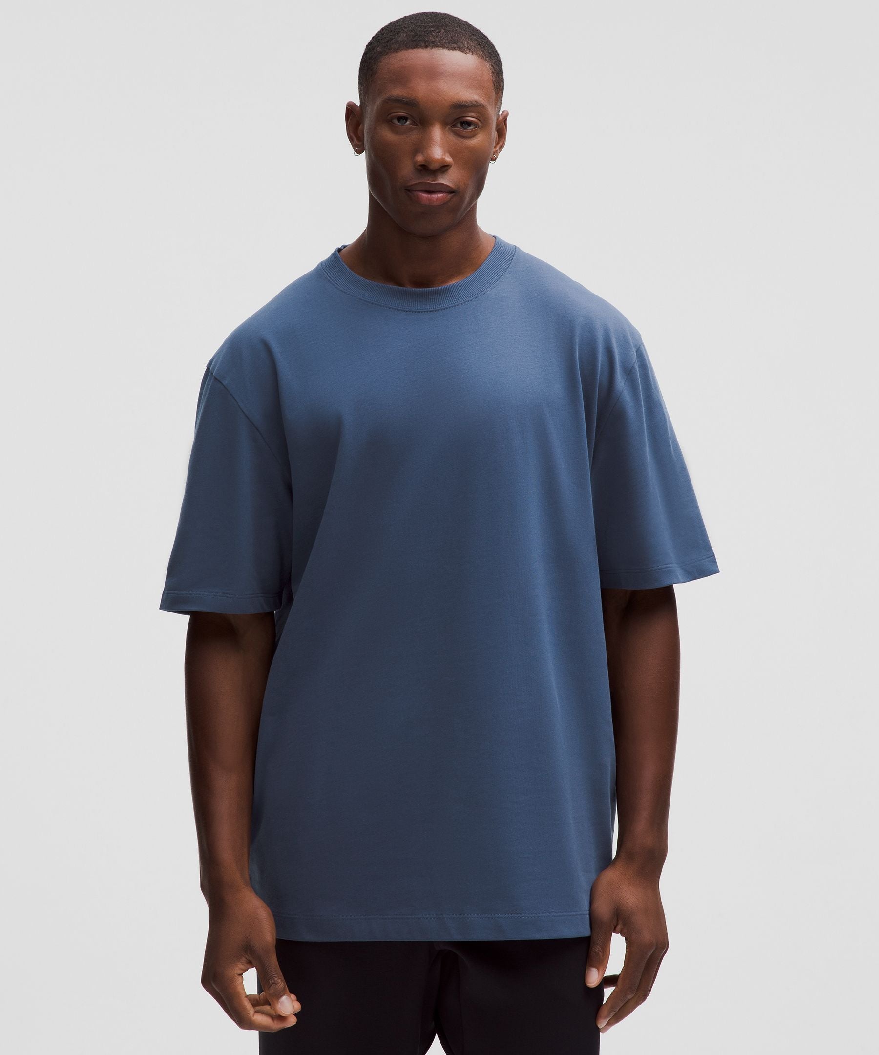 Lululemon Heavyweight Cotton Jersey T-Shirt Blue Twill