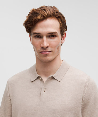 Lululemon New Venture Short-Sleeve Knit Polo Shirt