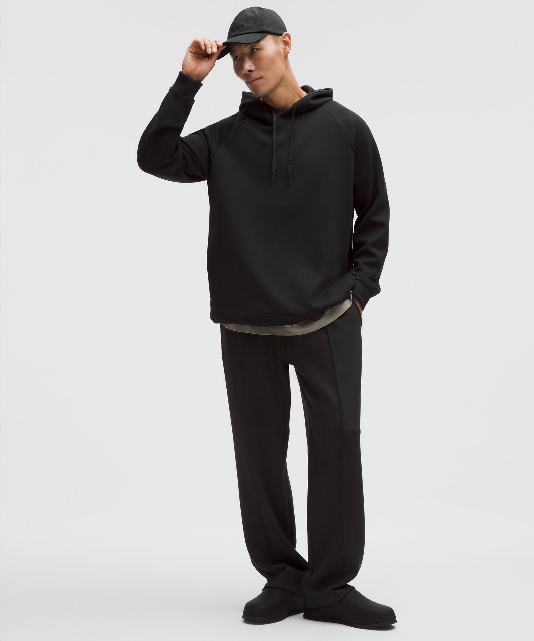 Lululemon Smooth Spacer Classic-Fit Pullover Hoodie Black