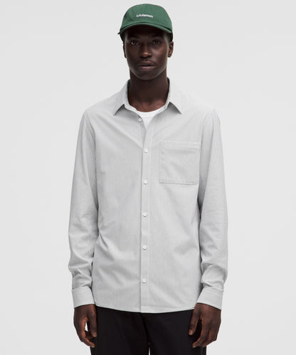 Lululemon Commission Long-Sleeve Shirt *Pocket Commission Stripe White Black