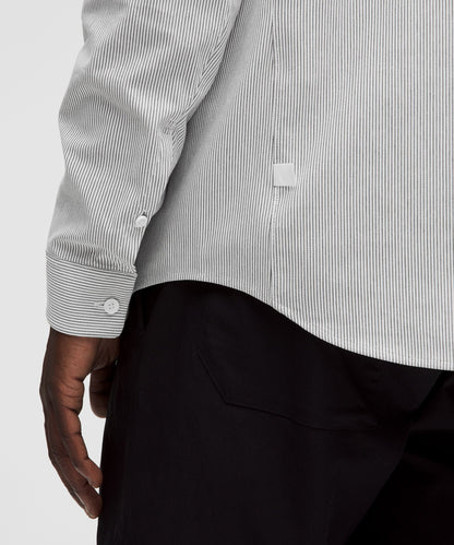 Lululemon Commission Long-Sleeve Shirt *Pocket Commission Stripe White Black