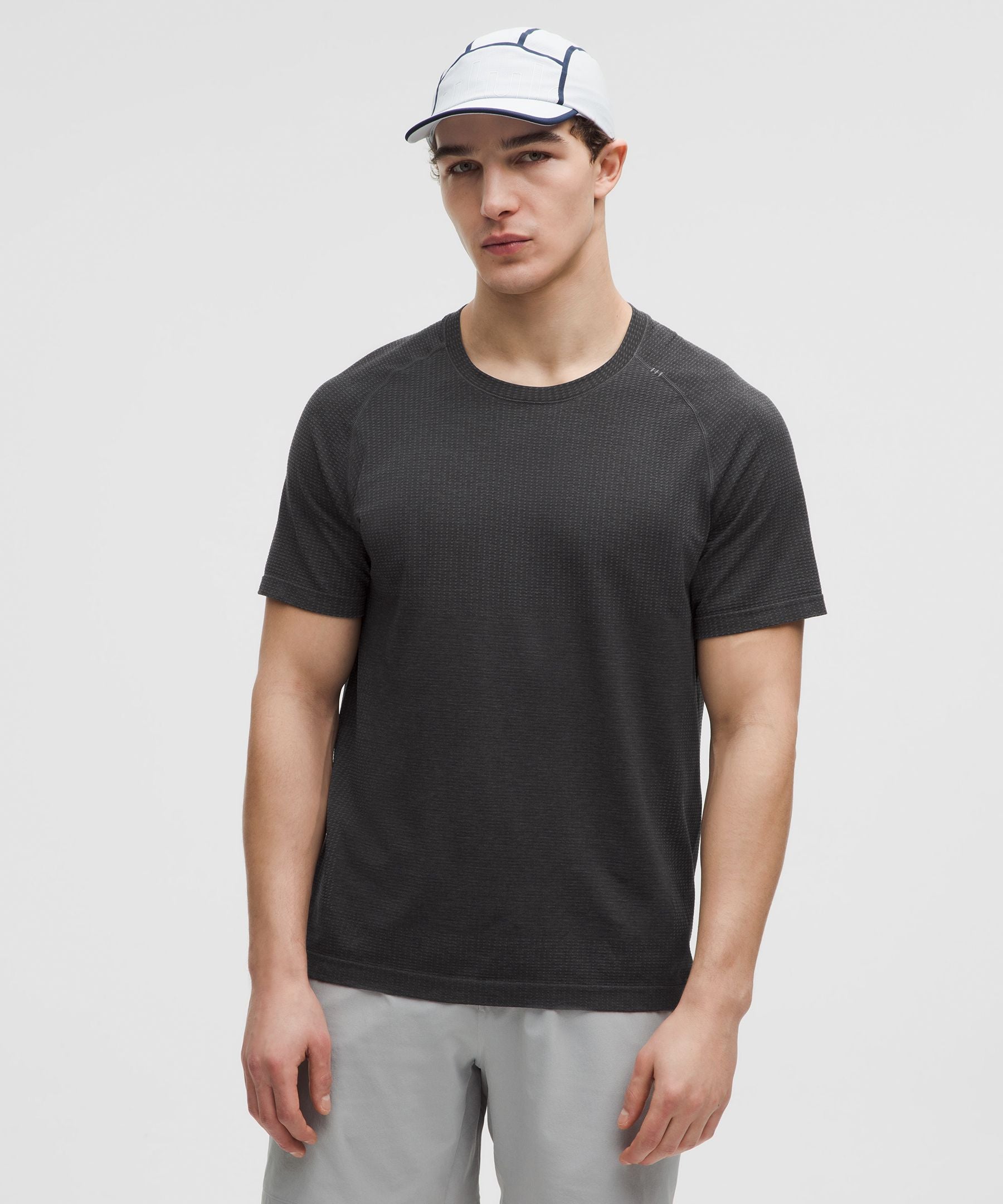 Lululemon Metal Vent Tech Short-Sleeve Shirt Graphite Grey/Black