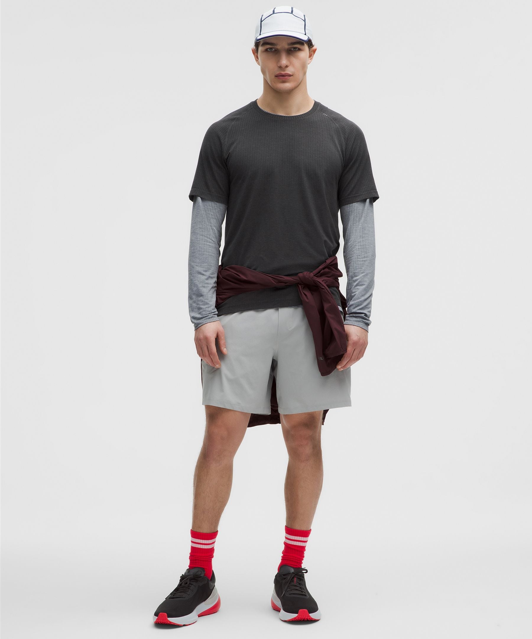 Lululemon Metal Vent Tech Short-Sleeve Shirt Graphite Grey/Black
