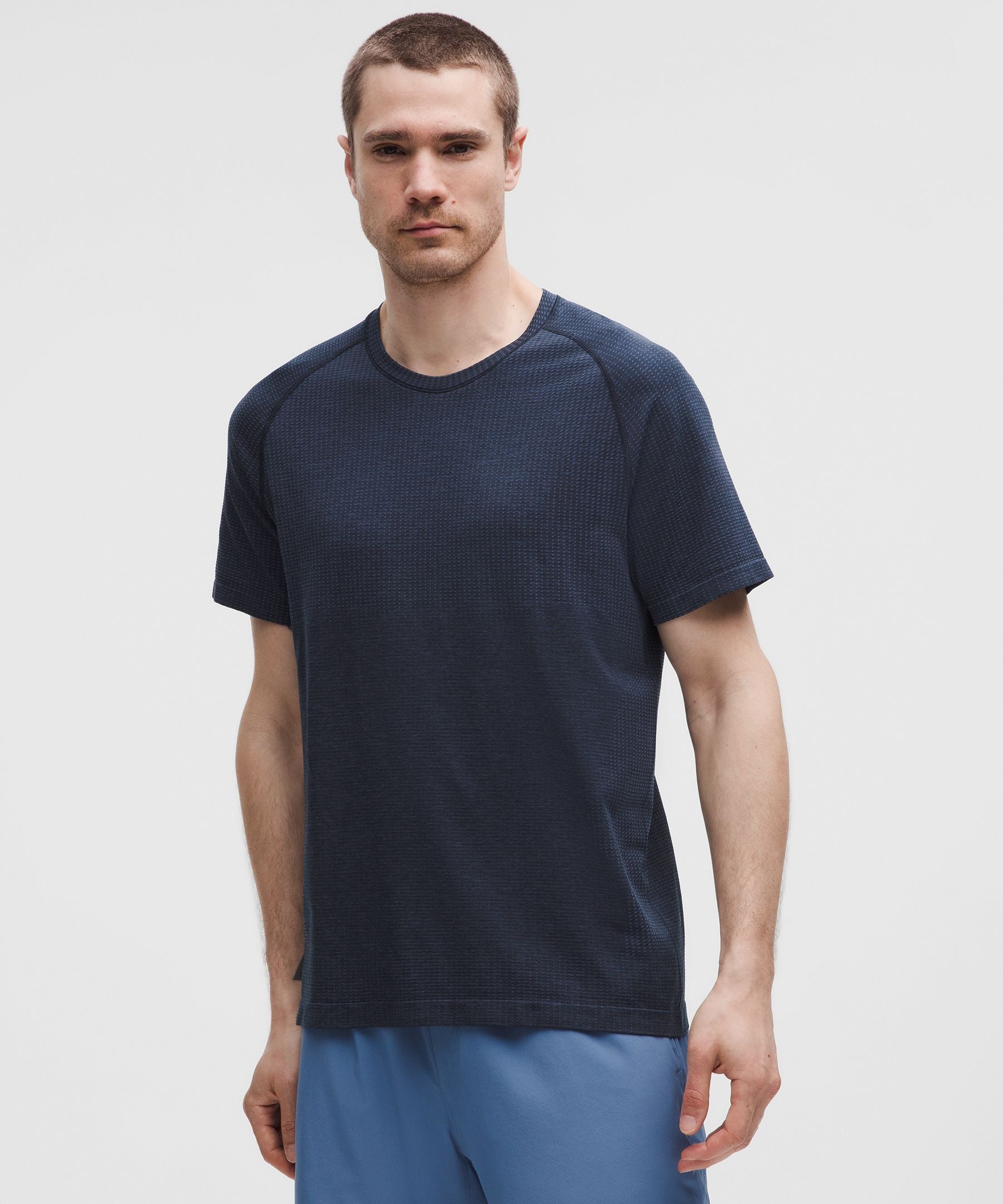Lululemon Metal Vent Tech Short-Sleeve Shirt Mineral Blue/True Navy