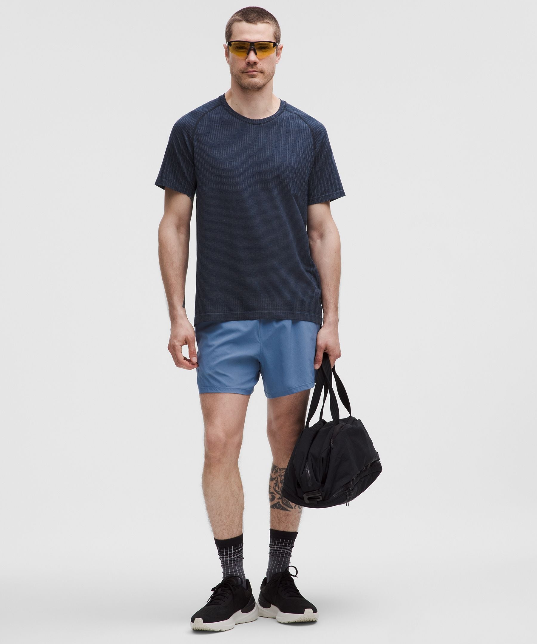 Lululemon Metal Vent Tech Short-Sleeve Shirt Mineral Blue/True Navy