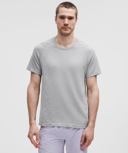 Lululemon Metal Vent Tech Short-Sleeve Shirt Slate/White