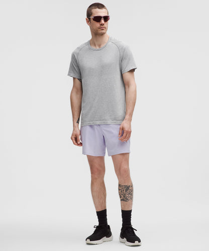 Lululemon Metal Vent Tech Short-Sleeve Shirt Slate/White