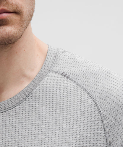 Lululemon Metal Vent Tech Short-Sleeve Shirt Slate/White