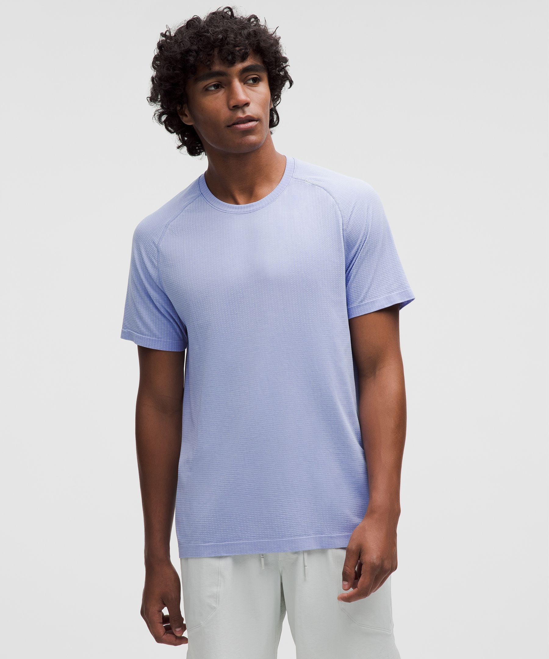 Lululemon Metal Vent Tech Short-Sleeve Shirt Serene Blue/Dusty Lilac